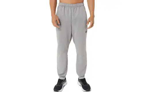 ASICS Knitted Sweatpants Men's Gray Moderate Cuffed Pants