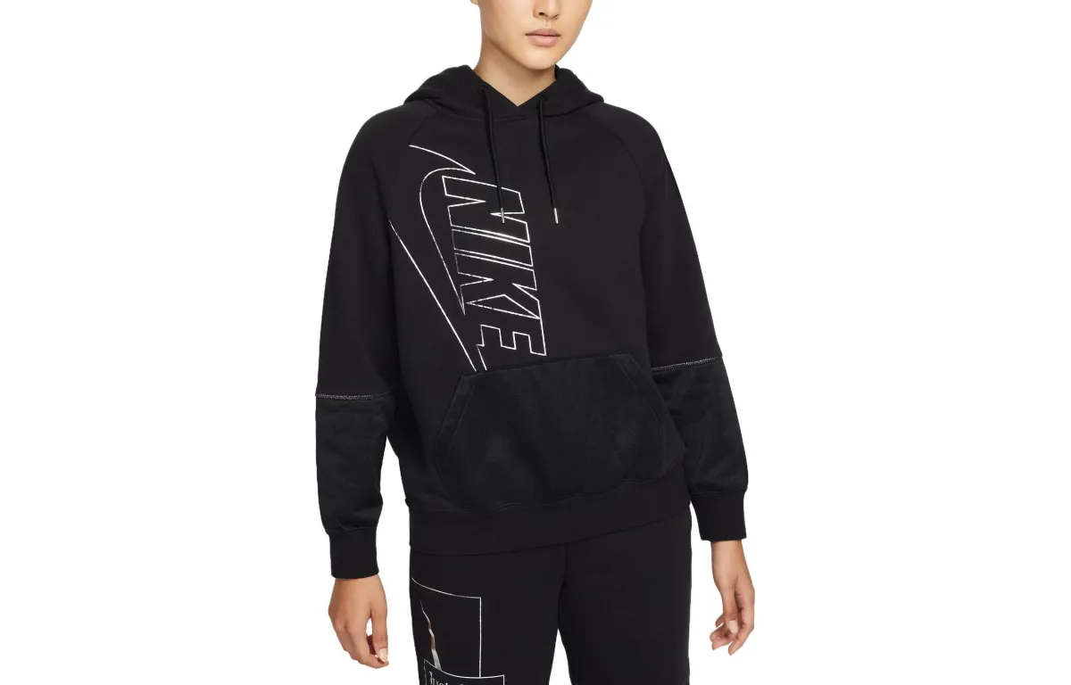 Nike Sweatshirt Women's Black/Black/Black/Metallic Silver