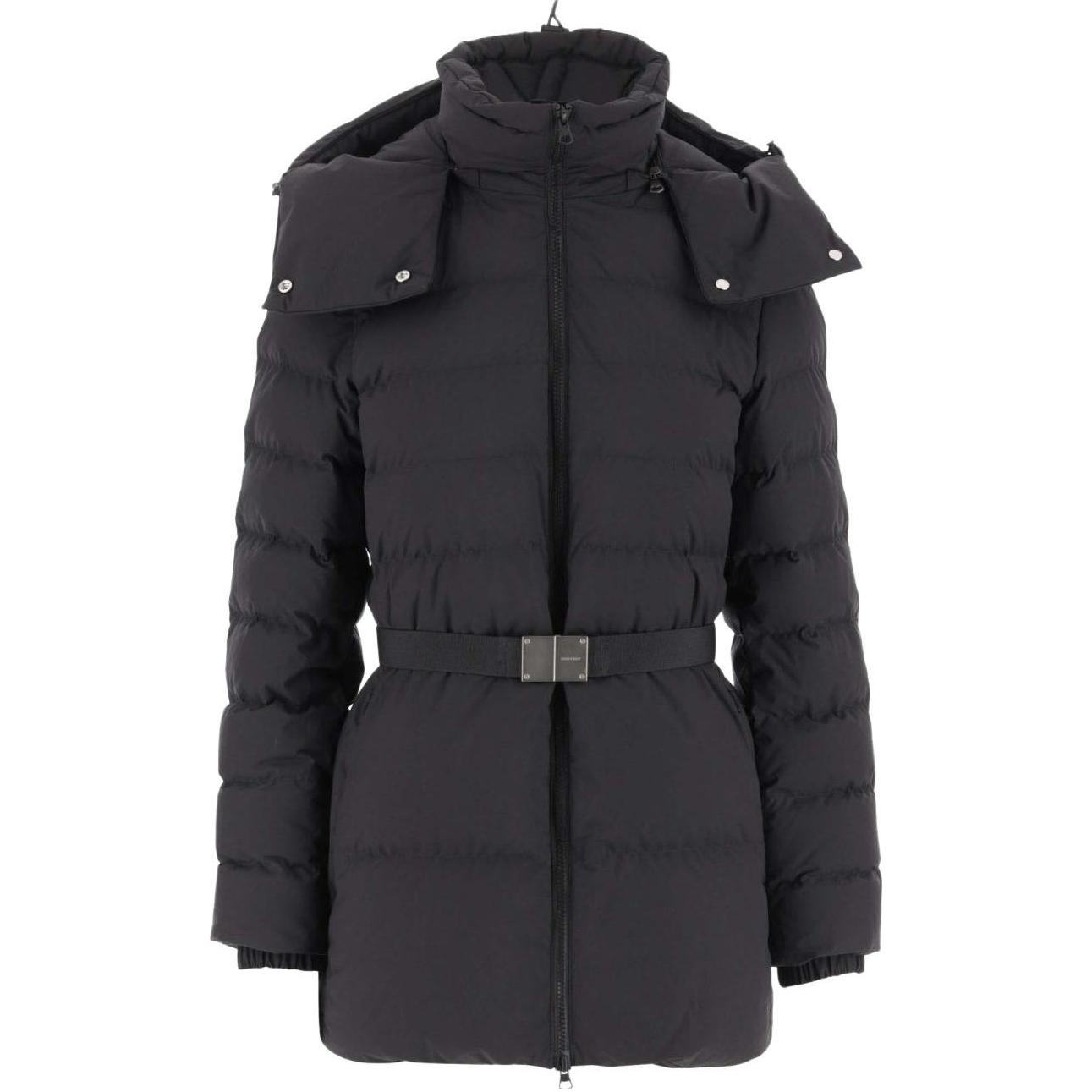 Burberry belted hooded padded jacket