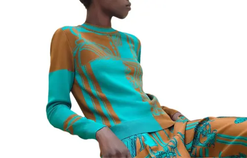 HERMES SS24 Knitwear Women's Green