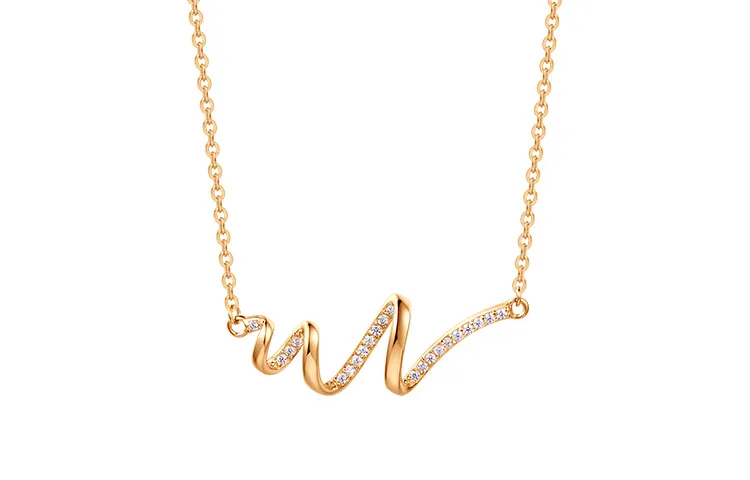 FANCI 925 Sterling Silver Synthetic Cubic Zirconia Necklaces Women's