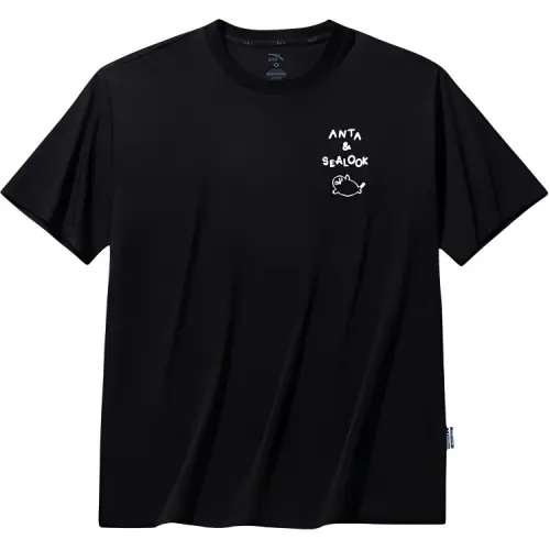Anta x HAIBAOKANKAN,LIANMINGKUAN Life Collection T Shirt Men's Basic Black