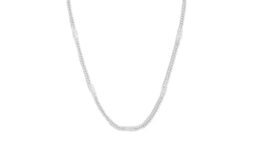 DIOR Sterling Silver Necklaces Men's Silver