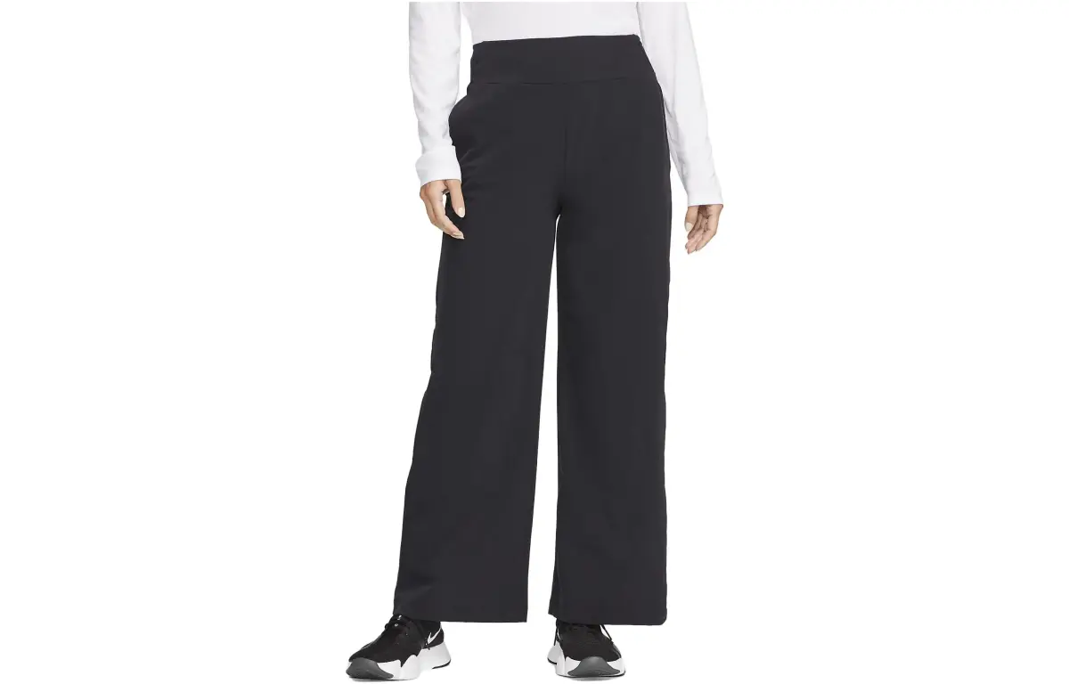 Nike Dri-Fit Casual Pants Women's Black Moderate Wide Leg Pants