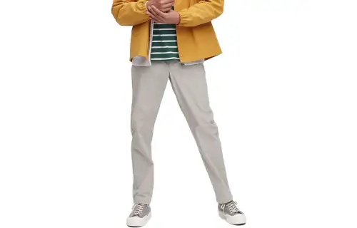 UNIQLO Casual Pants Men's Beige Moderate Straight Fit Pants