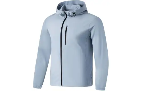 Li Ning Smoothie Breathable And Waterproof Sun Protection Clothing Men's Soft Gray Blue