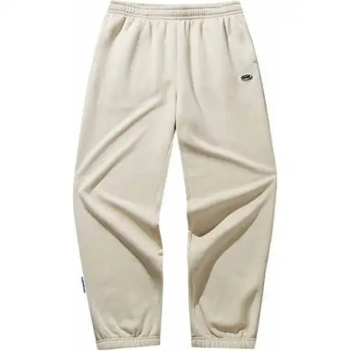 Anta Lifestyle Casual Collection, Casual Thermal Fleece Lined Knitted Sweatpants Unisex Light Smoke Gray