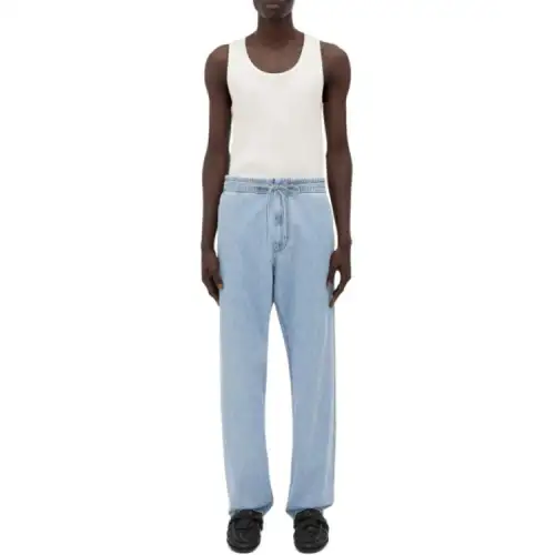 Bottega Veneta Light Bleached Elasticated Denim Trousers