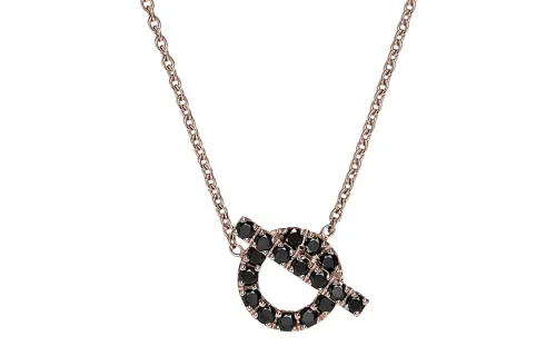 HERMES 18K Rose Gold Necklaces Women's