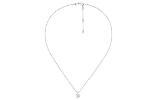 GUCCI Gg Running 18k Necklace In White Gold