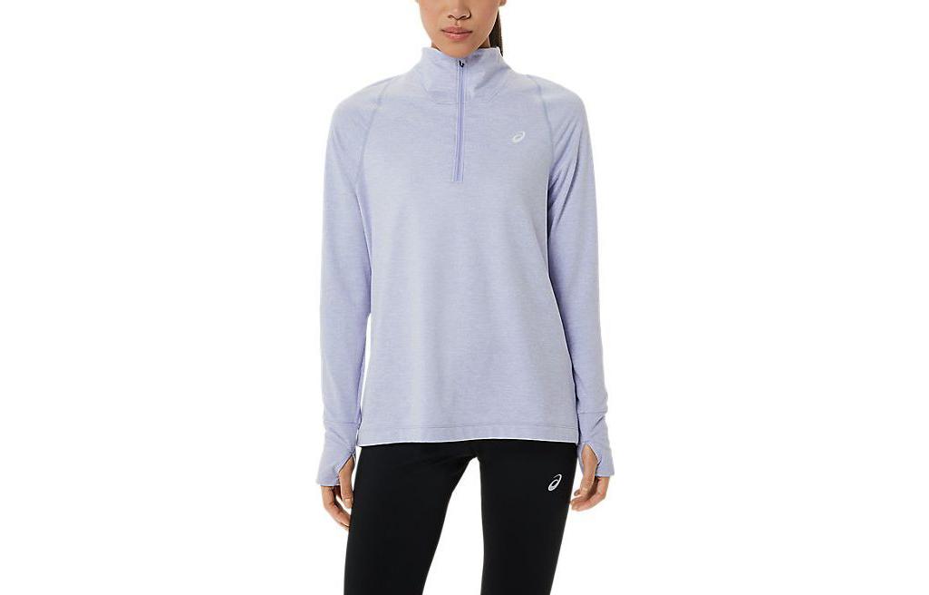 ASICS THERMOPOLIS Sweatshirts Women's Light Purple Stand Collar Moderate Other