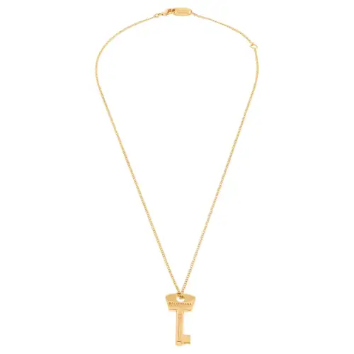 Balenciaga Brass Necklaces Women's Gold