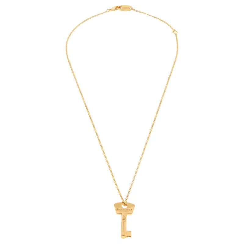 Balenciaga Brass Necklaces Women's Gold