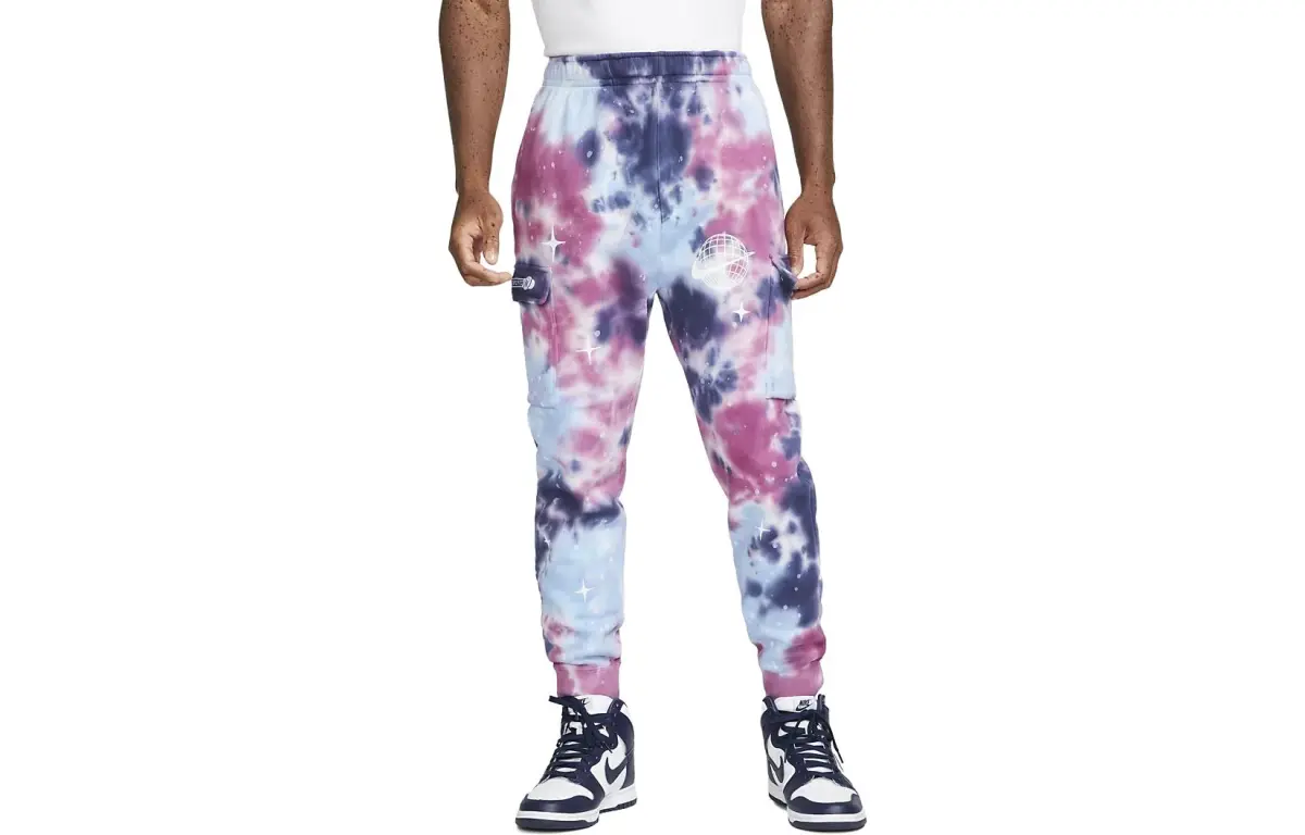 Nike Knitted Sweatpants Men's Multicolor Moderate Cuffed Pants