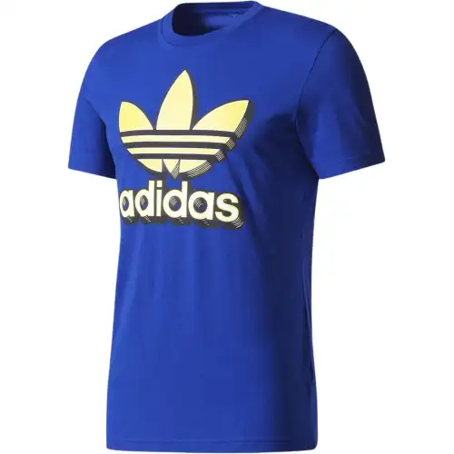 Adidas Originals T Shirts Men's Blue Crew Neck Thin