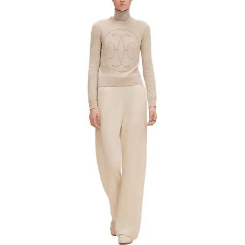 HERMES SS25 Cashmere Sweater Women's Beige
