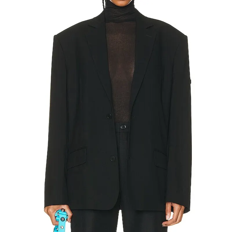 Balenciaga SS23 Business Suit Loose Fit Women's Black