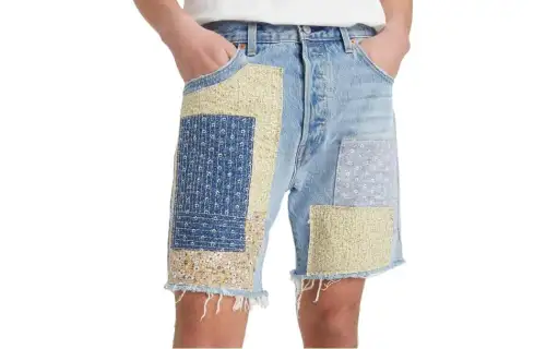 Levis Denim Shorts Men's Indigo Moderate