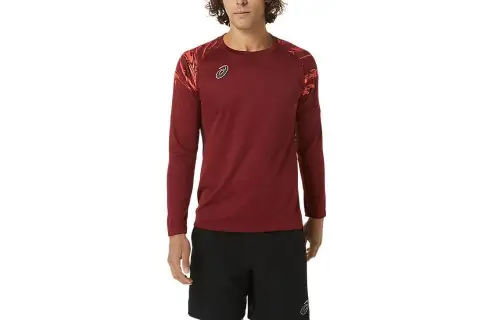 ASICS Dry Practice Soccer Jerseys Men's Red Moderate Straight Fit