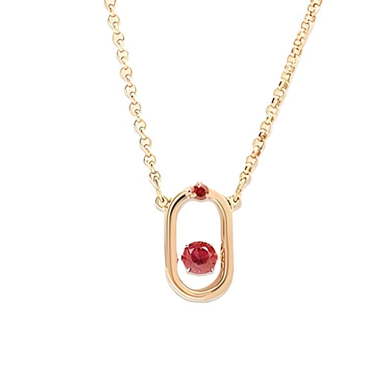 Женское колье Swarovski Swarovski Una (розово-золотое с подарочным комплектом)