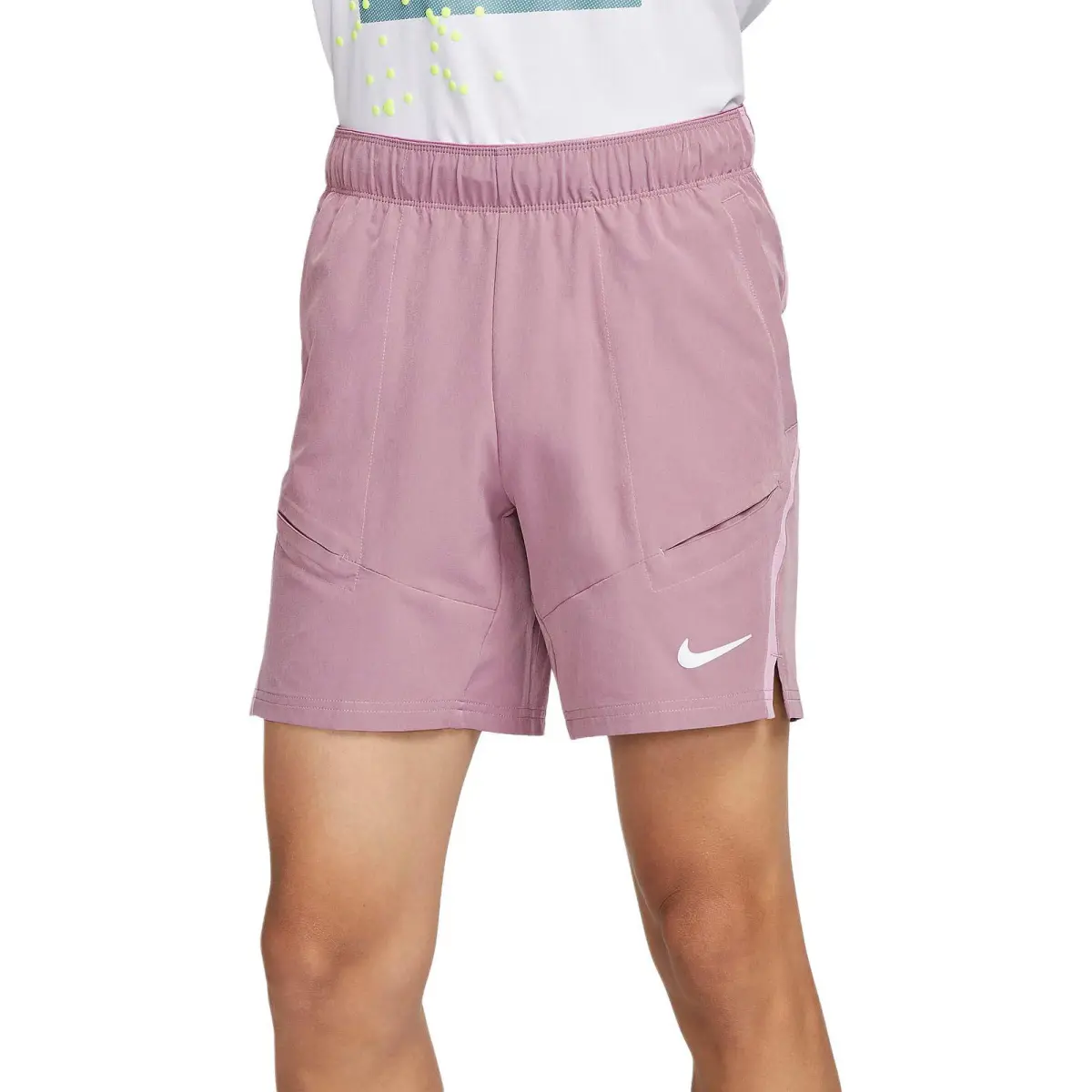 Nike Court AdvantageDri Fit Tennis Bottom Men's Gray Purple/Bold Pink/White