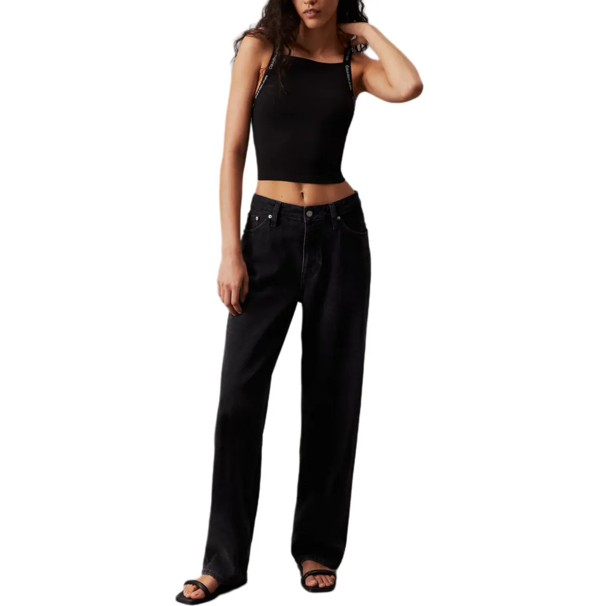 CALVIN KLEIN Tank Top Europe Version Women's Black