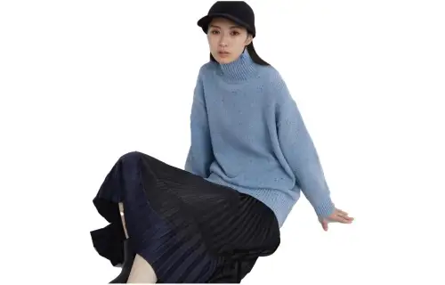 UNIQLO X Clare Waight Keller Sweaters Women's Sky Blue Turtleneck Moderate Other
