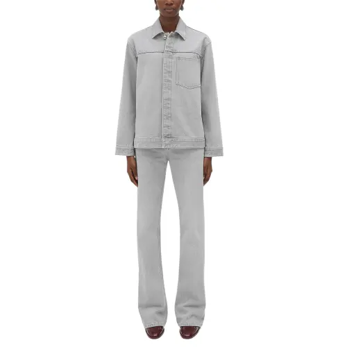 Bottega Veneta Long Sleeved Regular Fit Denim Jacket
