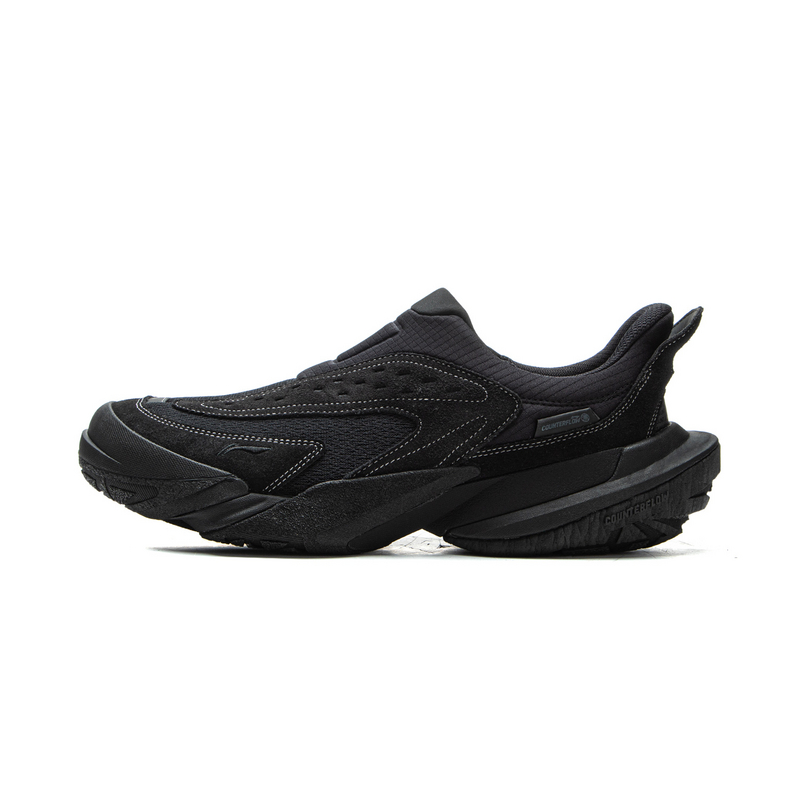 Li Ning Outdoor CF Tracing Cushioning Rebound Low top Outdoor Shoes Unisex Black