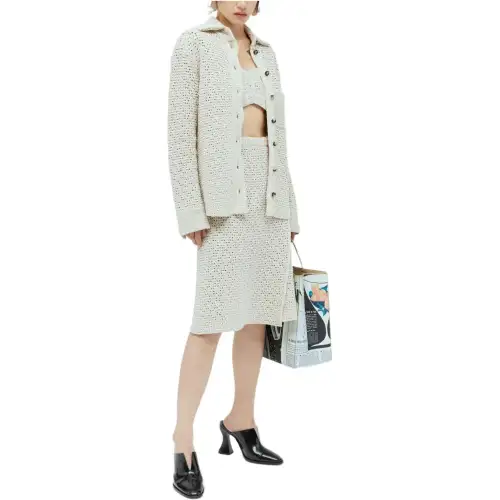 Bottega Veneta Crochet Knitted Skirt