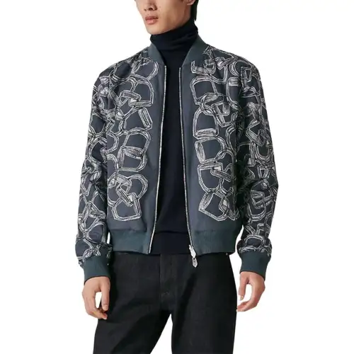 HERMES Jackets & Coats Men's Blue