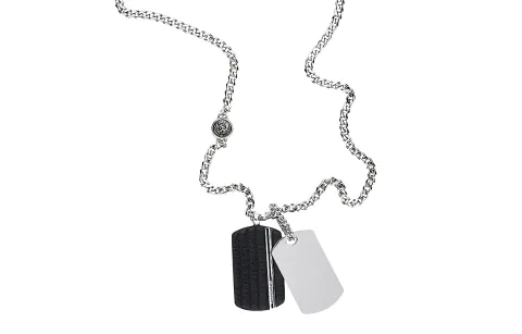DIESEL Necklaces Men's Silver