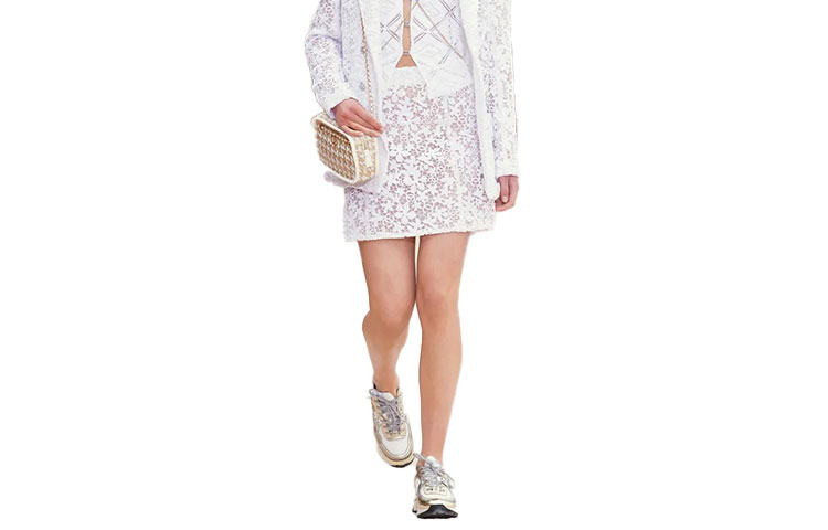 CHANEL SS23 Casual Short Skirts Women's White