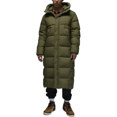 Jordan Flight Parka Coat Men's Medium Olive