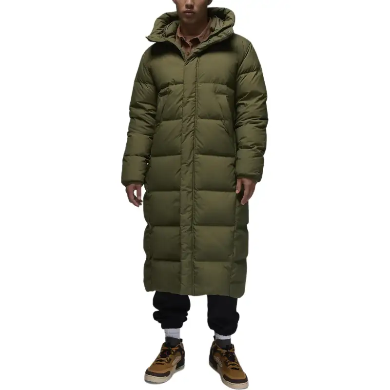 Jordan Flight Parka Coat Men's Medium Olive