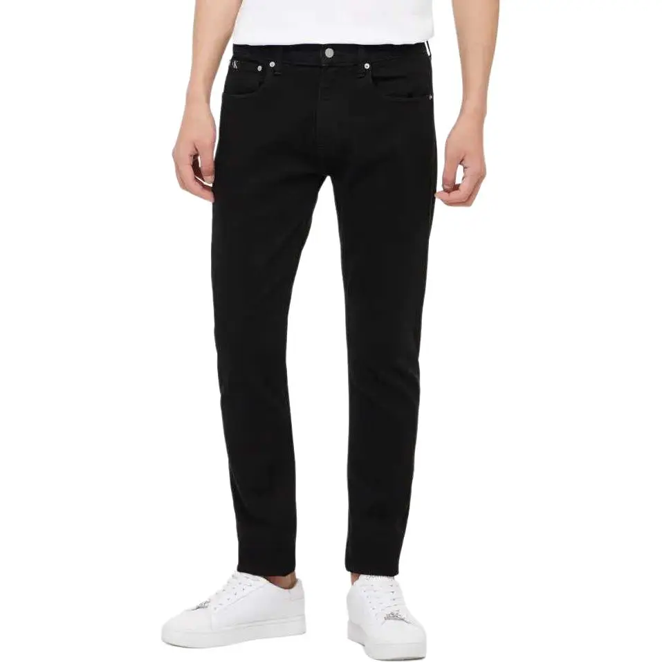 Calvin Klein Jeans Men's Black Moderate Tapered Pants