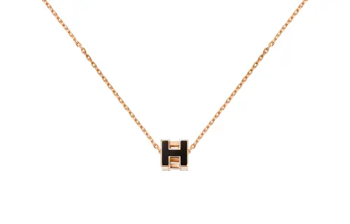 HERMES Cage D'H Necklaces Women's