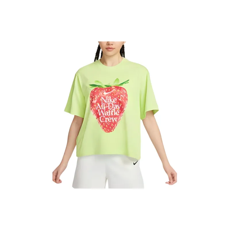 Nike SS24 T Shirt Women's Green Yellow
