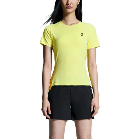 On panelled short-sleeved performance T-shirt