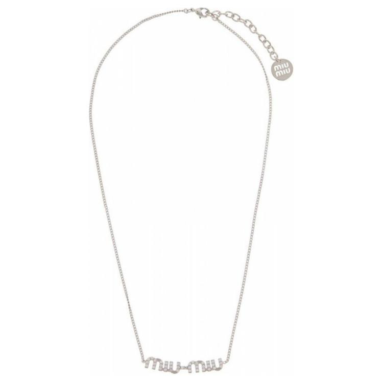 Женская цепочка MIU MIU (серебристая)
