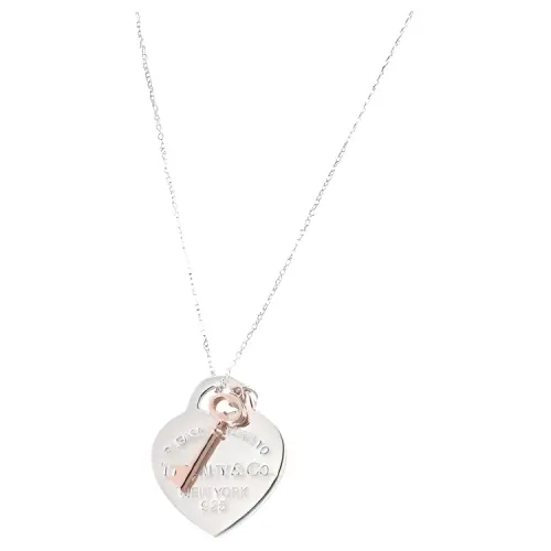 Tiffany & CO. 2000-2020 sterling silver Open Tear drop necklace