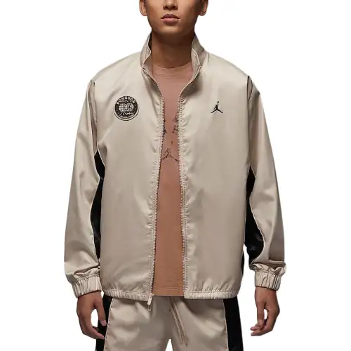 Jordan Sport Jackets Men's Apricot Stand Collar Moderate Other