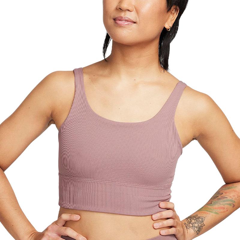 Nike Zenvy Rib Women's Light Support Non Padded Longline Sports Bra