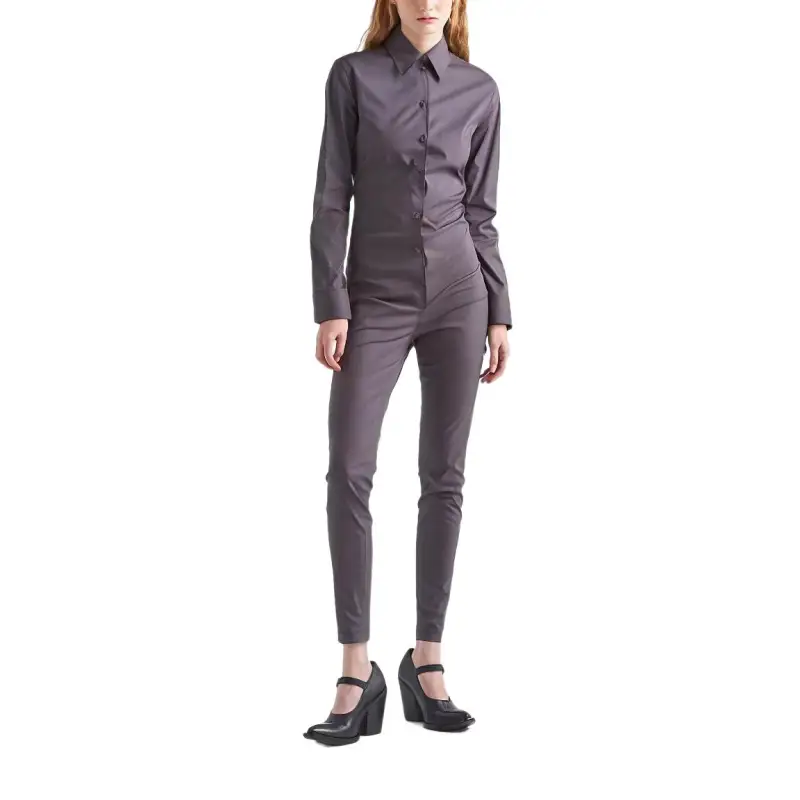 PRADA Long Sleeved Buttoned Jumpsuit