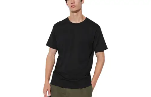 UNIQLO T Shirts Men's Crew Neck Moderate Straight Fit