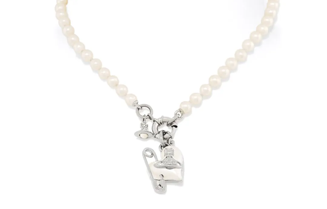 Vivienne Westwood Brass Pearl Necklaces Women's