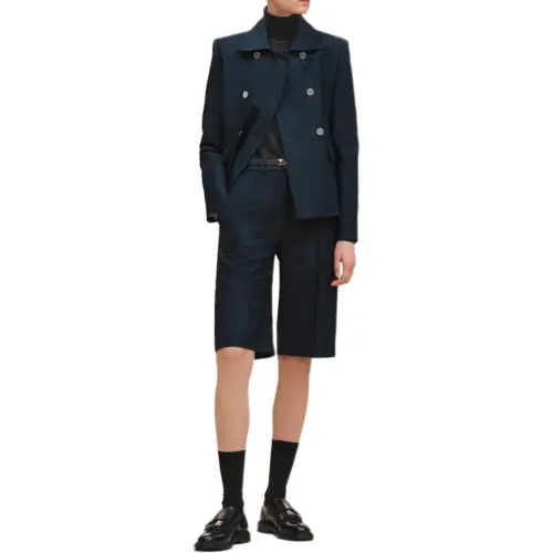 HERMES FW25 Jackets & Coats Women's Sky Blue