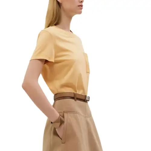 HERMES SS25 T Shirt Women's Yellow