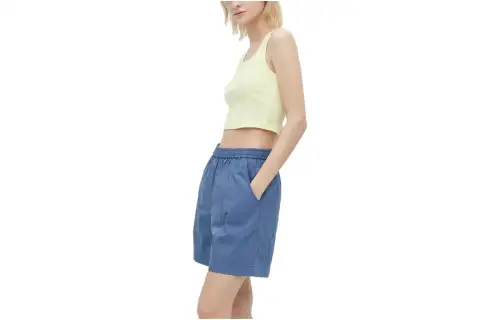UNIQLO Casual Shorts Women's Lake Blue Thin