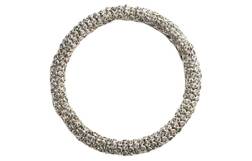 Bottega Veneta 925 Sterling Silver Necklaces Women's Silver